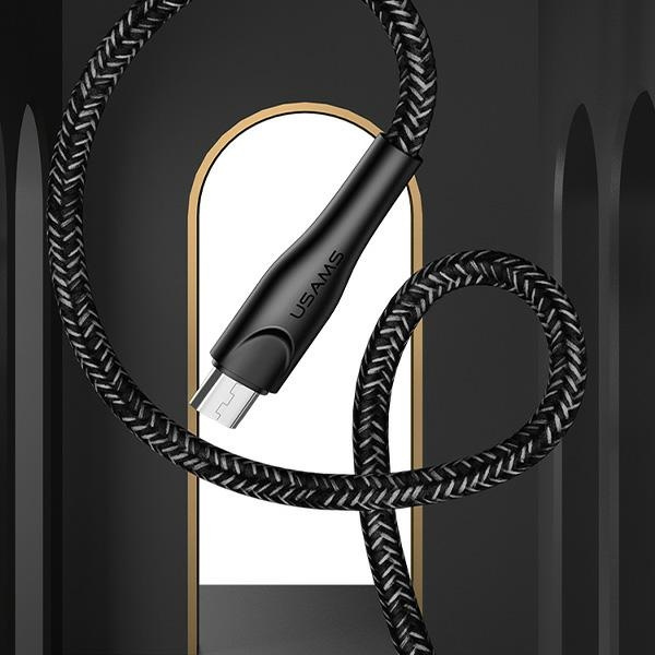 USAMS Kabel geflochtenes U41 MicroUSB/USB Schnellladekabel 1m rot/rot SJ393USB02 (US-SJ393)