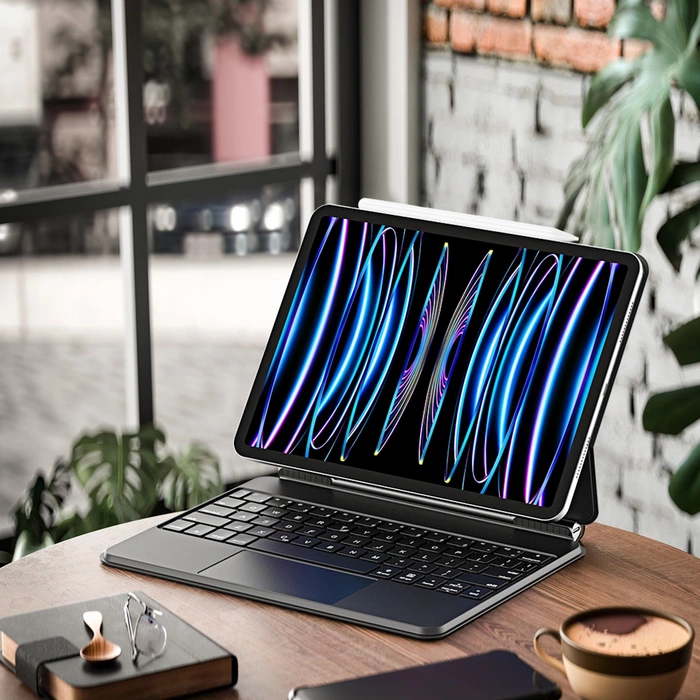 Funda con teclado Bluetooth Dux Ducis (Serie MK) para Apple iPad Air 4/5/iPad Pro 11 (2018/2020/2021/2022) - Negro