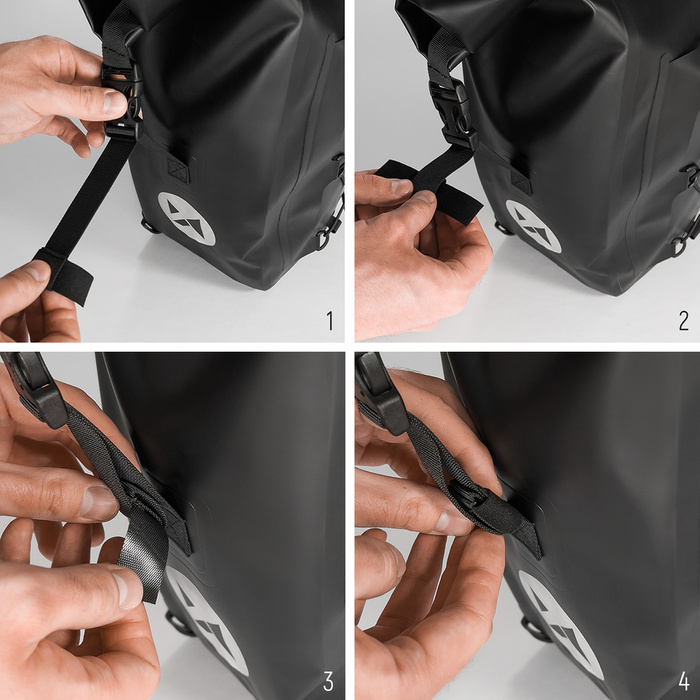 Wozinsky wasserdichte Fahrradtasche Kofferraumtasche 25l gelb (WBB24YE)