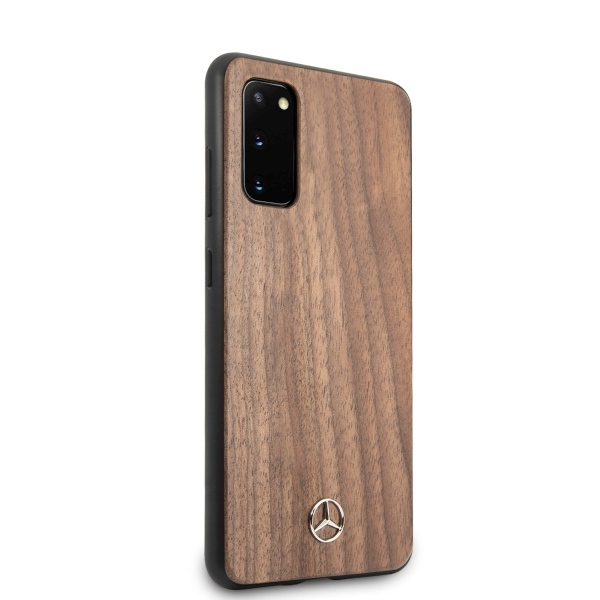  MERCEDES Samsung Galaxy S20 Wood Line Funda Marrón Nogal