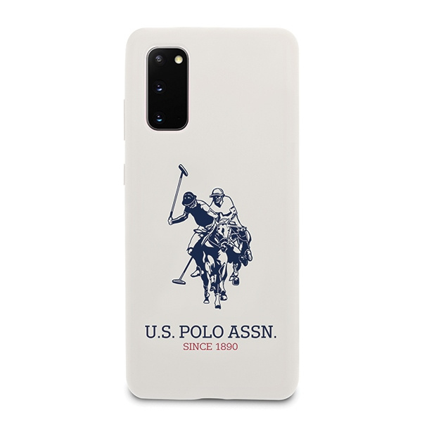 Case US POLO Samsung Galaxy S20 Silicone Collection White Case