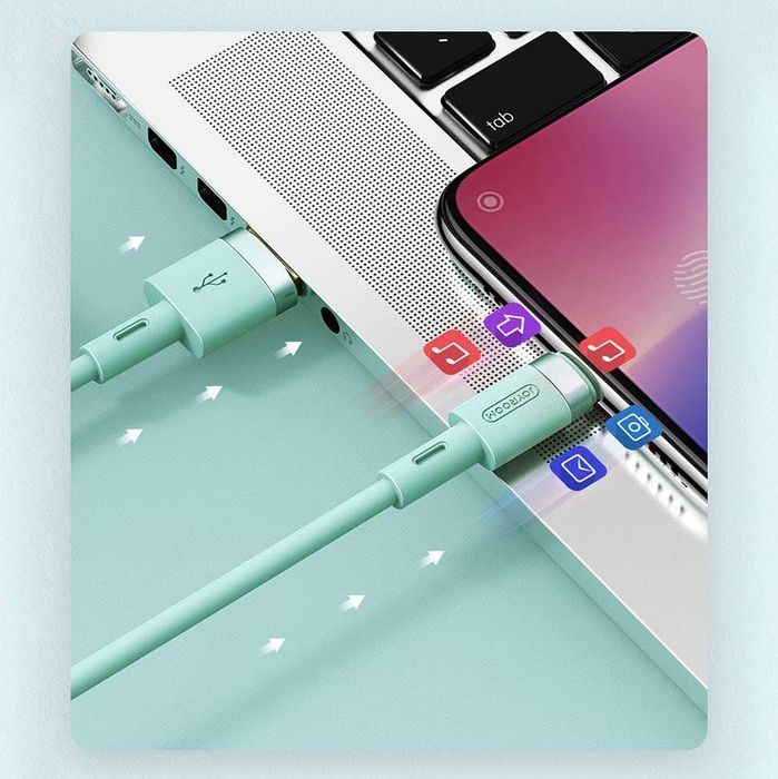 Joyroom kabel USB - USB typu C 2,4A 1,2 m (S-1224N2 bílá)