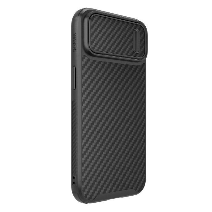 Nillkin Synthetic Fiber S Case etui iPhone 14 Plus z osłoną na aparat czarny