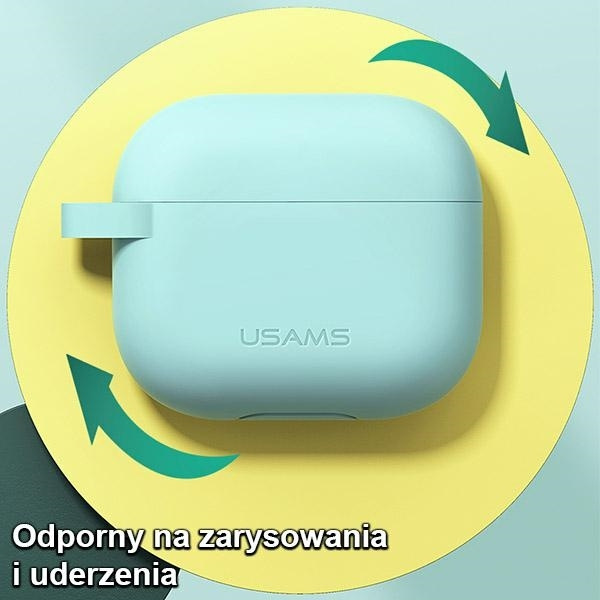 Hülle USAMS Apple AirPods 3 Schutzsilikon Schwarz Case