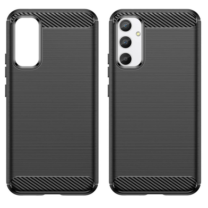 Coque Carbone pour Samsung Galaxy A04e silicone souple carbon cover noir