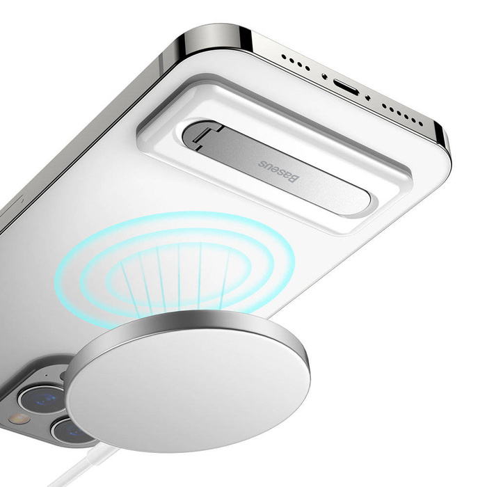 Support de téléphone pliable autocollant Baseus blanc (LUXZ000002)