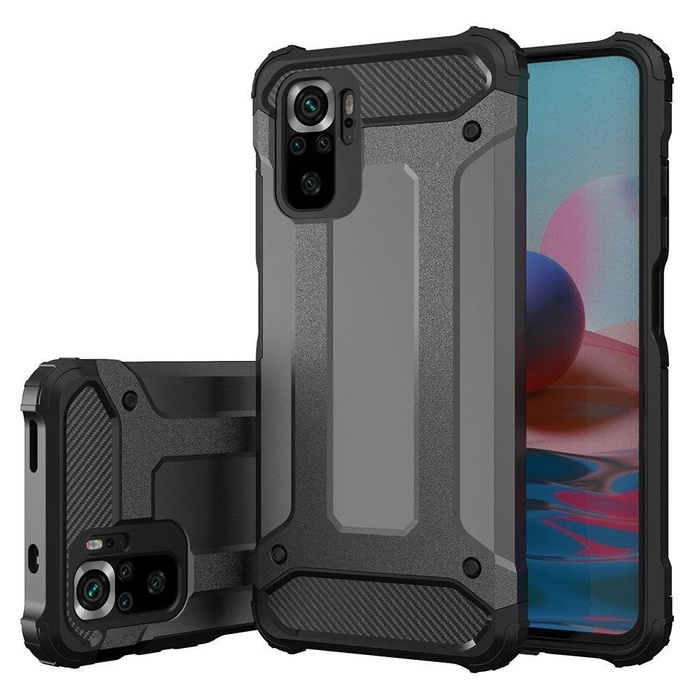 Hybrid Armor Case Cover robusta e resistente per Xiaomi Redmi Note 11T 5G / Redmi Note 11S 5G / Poco M4 Pro 5G blu