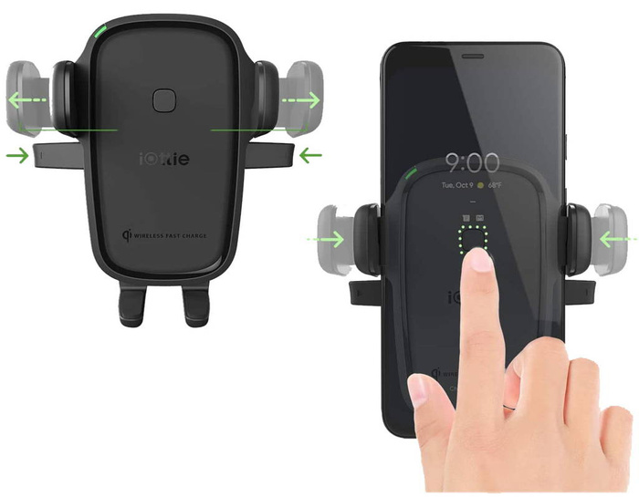 Tartó Autó CD-hely IOTTIE Easy ONE Touch 4 QI CD tartó induktív töltéssel