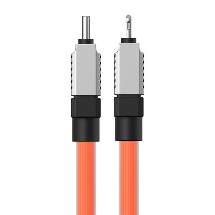 Fast Charging cable Baseus USB-C to Coolplay Series 1m, 20W (orange)