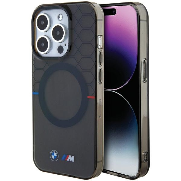 BMW BMHMP15LHGPK iPhone 15 Pro 6.1" grau/grau hartcase Muster MagSafe