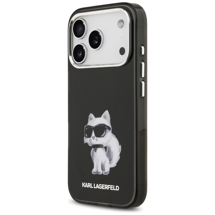 Etui Karl Lagerfeld IML Aquarelle        Choupette & Logo MagSafe do iPhone 17 Pro czarny