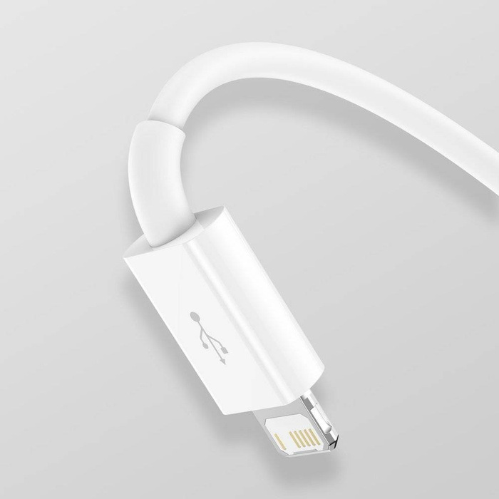 Câble USB Baseus Superior 3en1 - Lightning / USB Type C / micro USB 3,5 A 1,5 m Blanc (CAMLTYS-02)