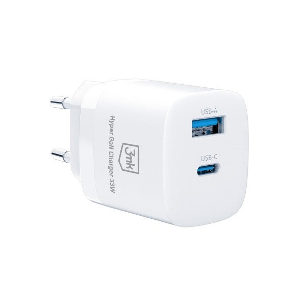 3mk Hyper GaN Ladegerät 33W Power Delivery ladergerät Netzwerk 1xUSB-A + 1xUSB-C