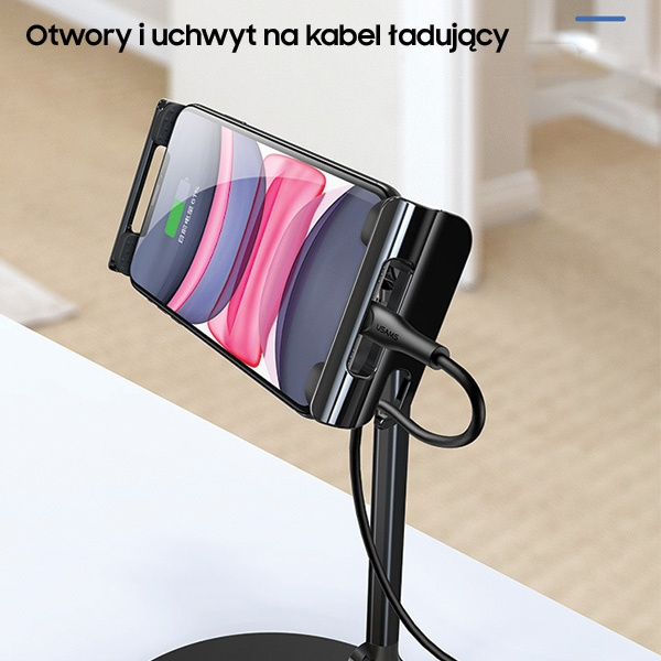 Holder Desk USAMS For Mobile phone Tablet US-ZJ057 White