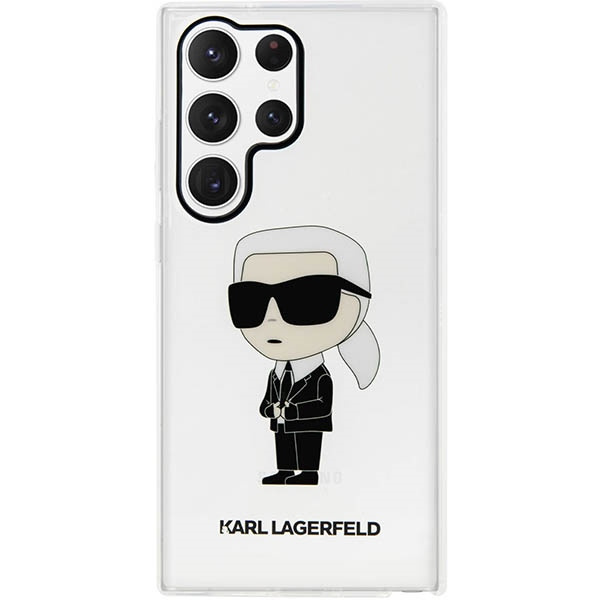Cover Karl Lagerfeld Klhcs23lhniktct S23 Ultra S918 trasparentecase Ikonik Karl Lagerfeld Case