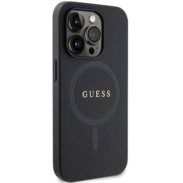 Guess GUHMP14XPSAHMCK iPhone 14 Pro Max 6.7" noir/noircase Saffiano MagSafe