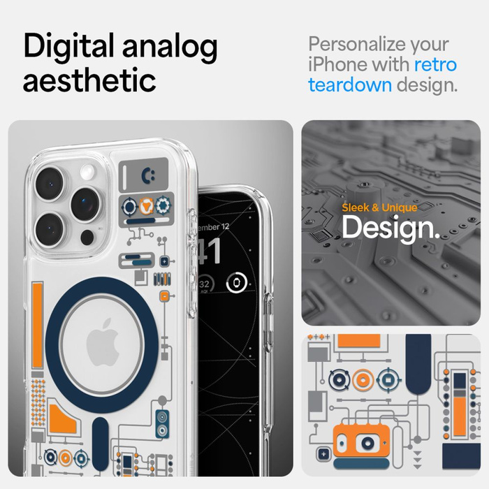 Funda Spigen Ultra Hybrid Mag MagSafe IPhone CYRILL 16 PRO ANALÓGICO