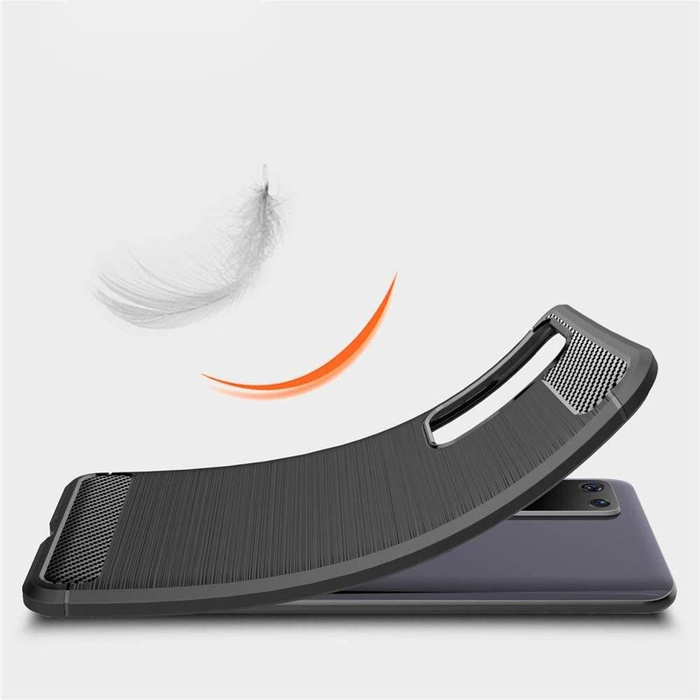 Custodia in carbonio Custodia flessibile in TPU per Huawei P40 blu