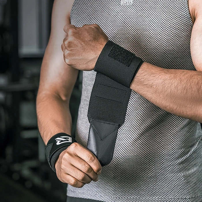 Rockbros 0431001 sports wristband - black (2 pcs.)