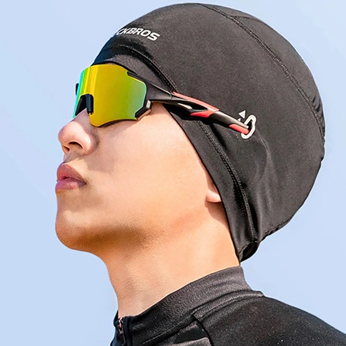Rockbros YPP037 cycling cap with cutouts for glasses - black
