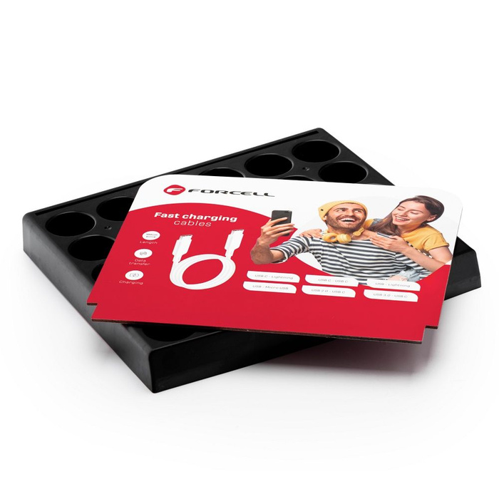 Stand na kable w tubach Forcell 30 miejsc D336 + logo