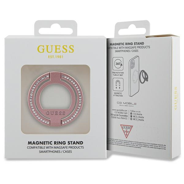 Guess MagSafe Bague stand GUMRSALDGP rose/rosé Strass