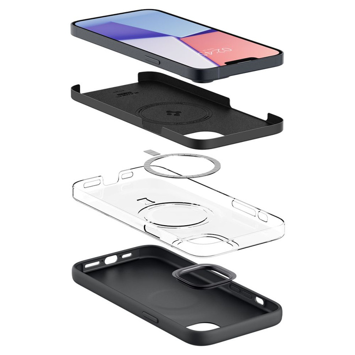 Coque Spigen IPhone 14 PLUS SILICONE FIT Mag MagSafe NOIR
