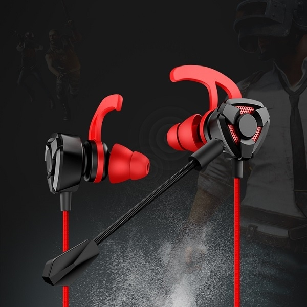 Slúchadlá Stereo USAMS Jack 3,5 mm Gaming Red