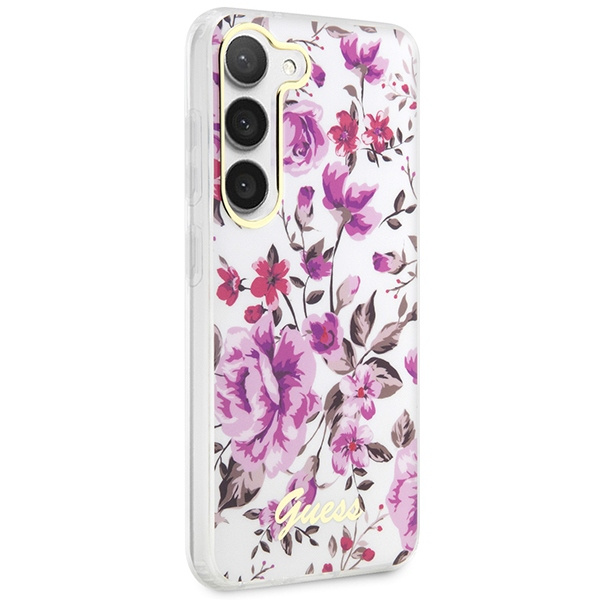 Hülle Guess GUHCS23MHCFWST S23 Plus S916 weiß/weiß hartcase Flower Collection Case