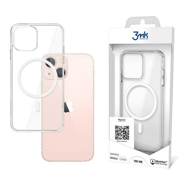 Pouzdro 3mk Apple iPhone 13 Mini Clear MagCase