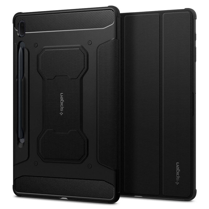 Cover SPIGEN Galaxy Tab S7 FE 5G 12.4 T730 / T736 B Rugged Armor "pro" Custodia nera