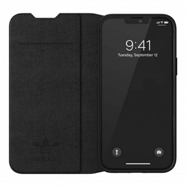Adidas OR Booklet Case BASIC iPhone 13 Pro Max 6.7" schwarz weiß/schwarz weiß 47127