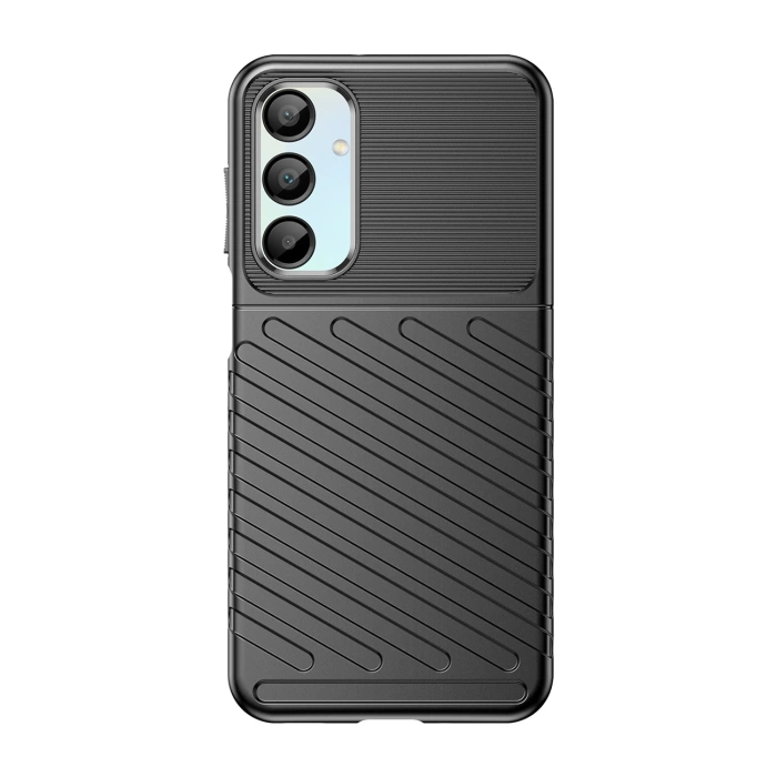 Thunder Case für Samsung Galaxy A56/A36 Silikon Panzerhülle - Schwarz