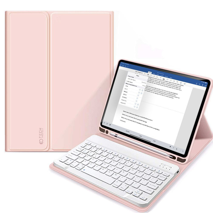 Cover Tech-protect Sc Pen + Keyboard IPad 10.9 2022 Pink Case