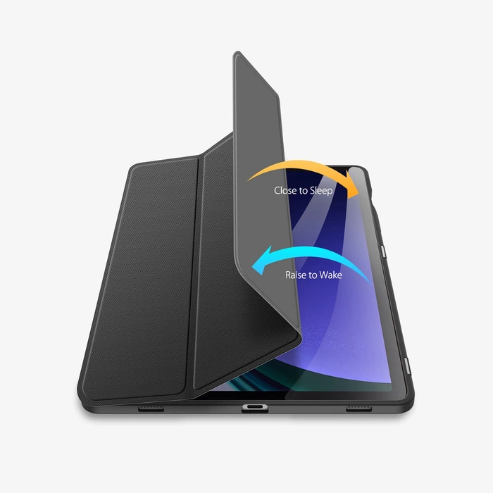 Dux Ducis Toby Hülle mit Klappständer für Samsung Galaxy Tab S9 FE – Schwarz