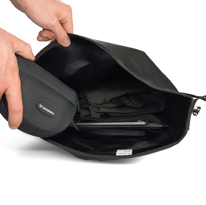 Wozinsky sac de vélo étanche sacoche de coffre 25l jaune (WBB24YE)