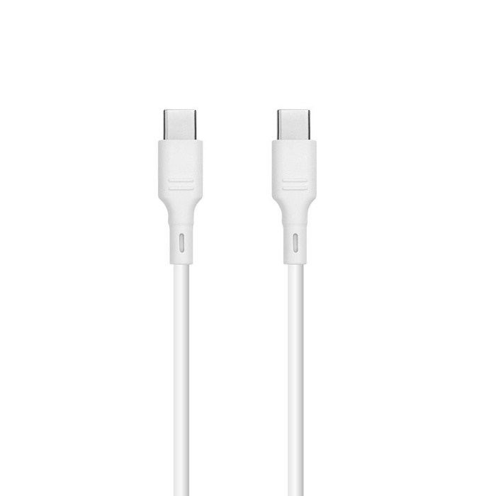 Kabel USB C do USB C Blue Star 3A 60W 1 m DC-001CC3.0 biały