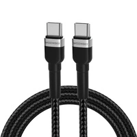 Wozinsky WNBCC1 USB-C / USB-C PD 65W Kabel 1 m - Schwarz