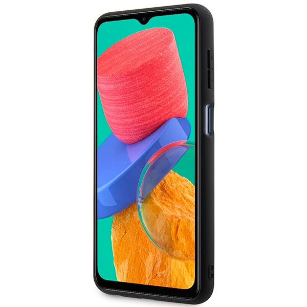 Guess GUHCSM33G4GFGR M33 5G M336 gris/gris dur case 4G Metal Gold Logo