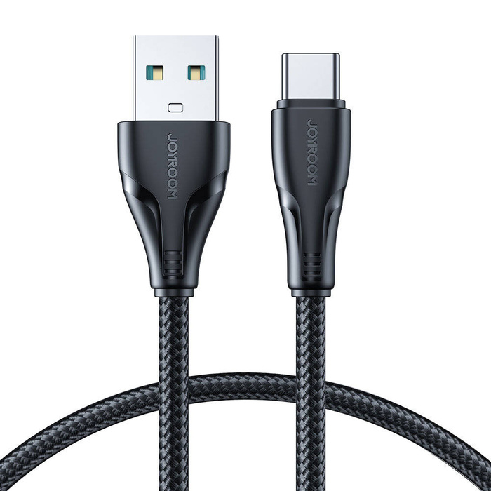 Joyroom USB - Cable USB C 3A Surpass Series para carga rápida y transferencia de datos 1,2 m negro (S-UC027A11)