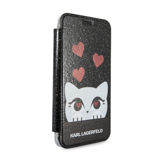 Karl Lagerfeld KLFLBKPXVDCBK iPhone X schwarzes Buch Valentine