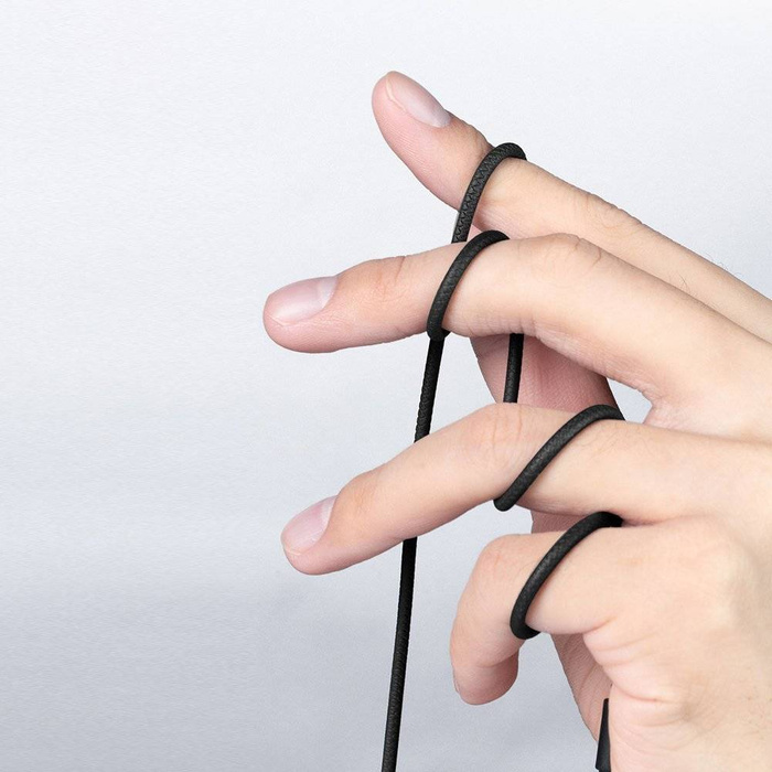 Baseus Encok H19 3,5mm mini jack pro kabelová sluchátka s dálkovým ovládáním a mikrofonem modrý (NGH19-01)