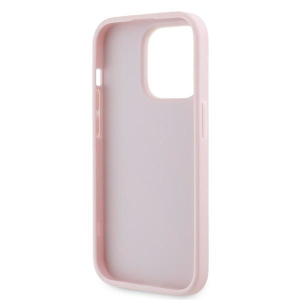 Karl Lagerfeld KLHCP14LPQDSMGP iPhone 14 Pro 6.1" różowy/pink hardcase Diagonal Quilted Script