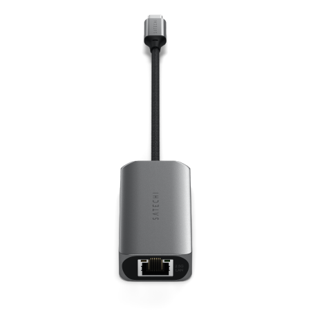 Satechi 4-In-1 USB-C Hub - hub do urządzeń mobilnych USB-C (3x USB-C 3.2 gen2 10Gbps, 2.5 Gigabit Ethernet) (space gray)