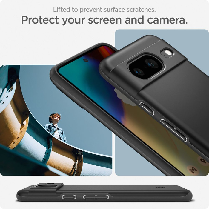 Case Spigen Thin Fit Google Pixel 8 Black