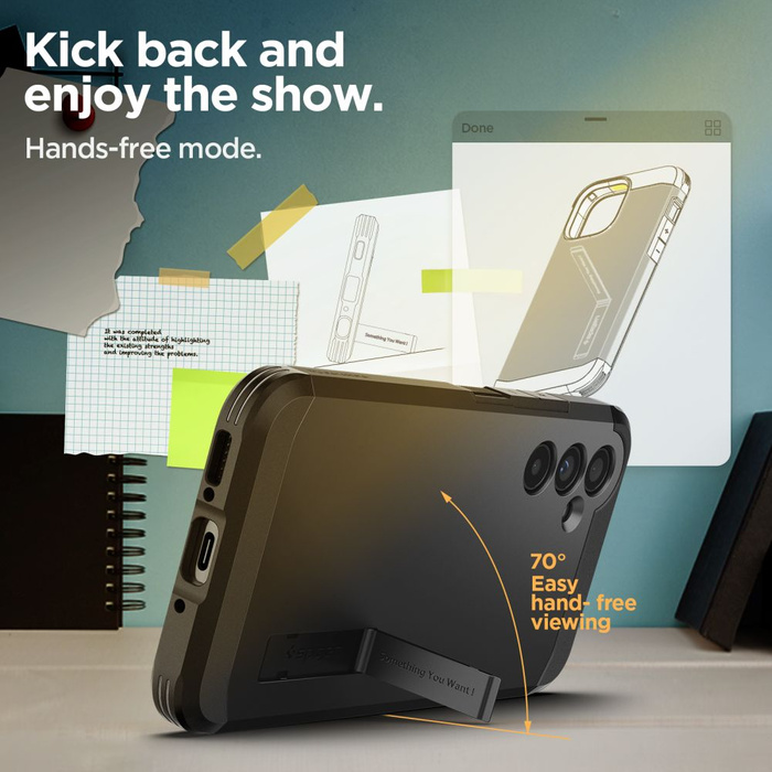 Spigen Tough Armor GALASSIA A54 5G NERO