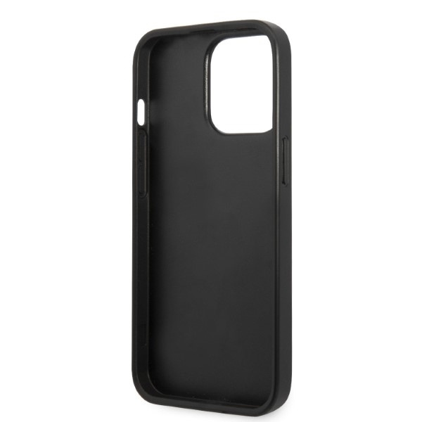 Obal Karl Lagerfeld Klhcp13lsfmp2k iPhone 13 Pro / 13 6,1" Hardcase Black/black Saffiano Plaque Case