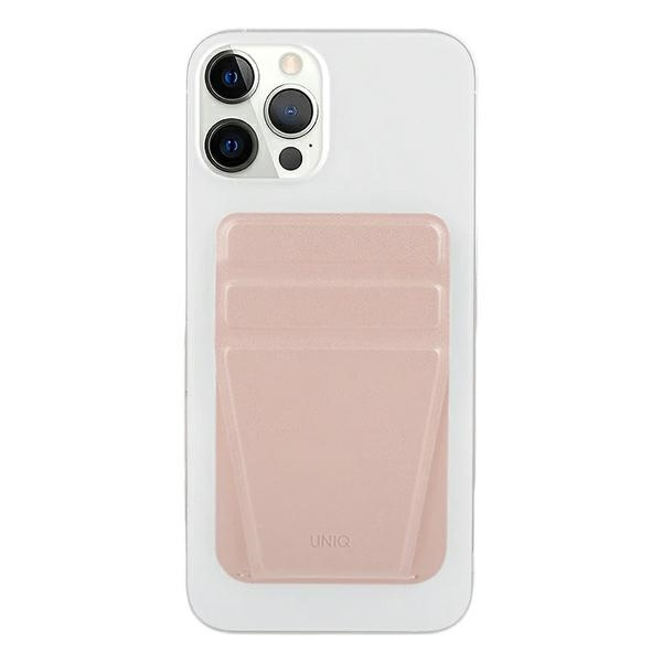 Support de téléphone magnétique Uniq Lyft support à encliqueter et porte-cartes rose / rose
