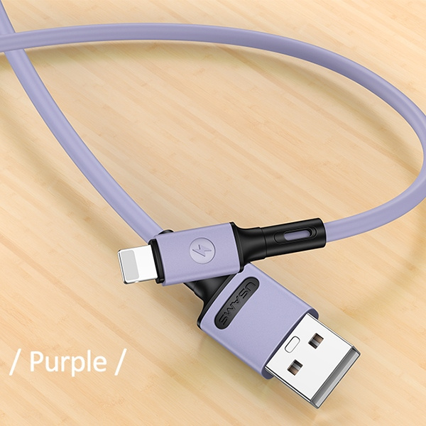 Cable USAMS Lightning Fast Charge 1m Purple