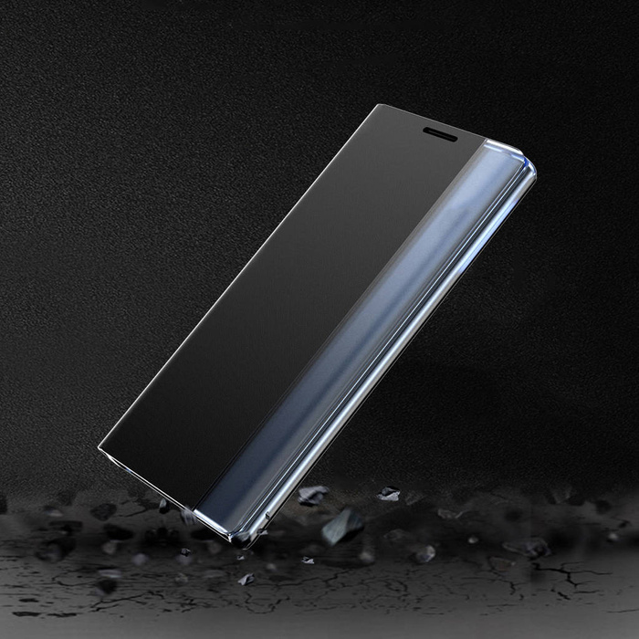 Sleep Case Custodia tipo libreria con Smart Window per iPhone 13 mini nero